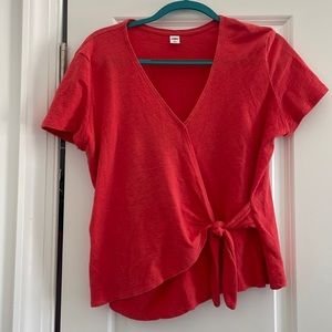 Old Navy v-neck tie string